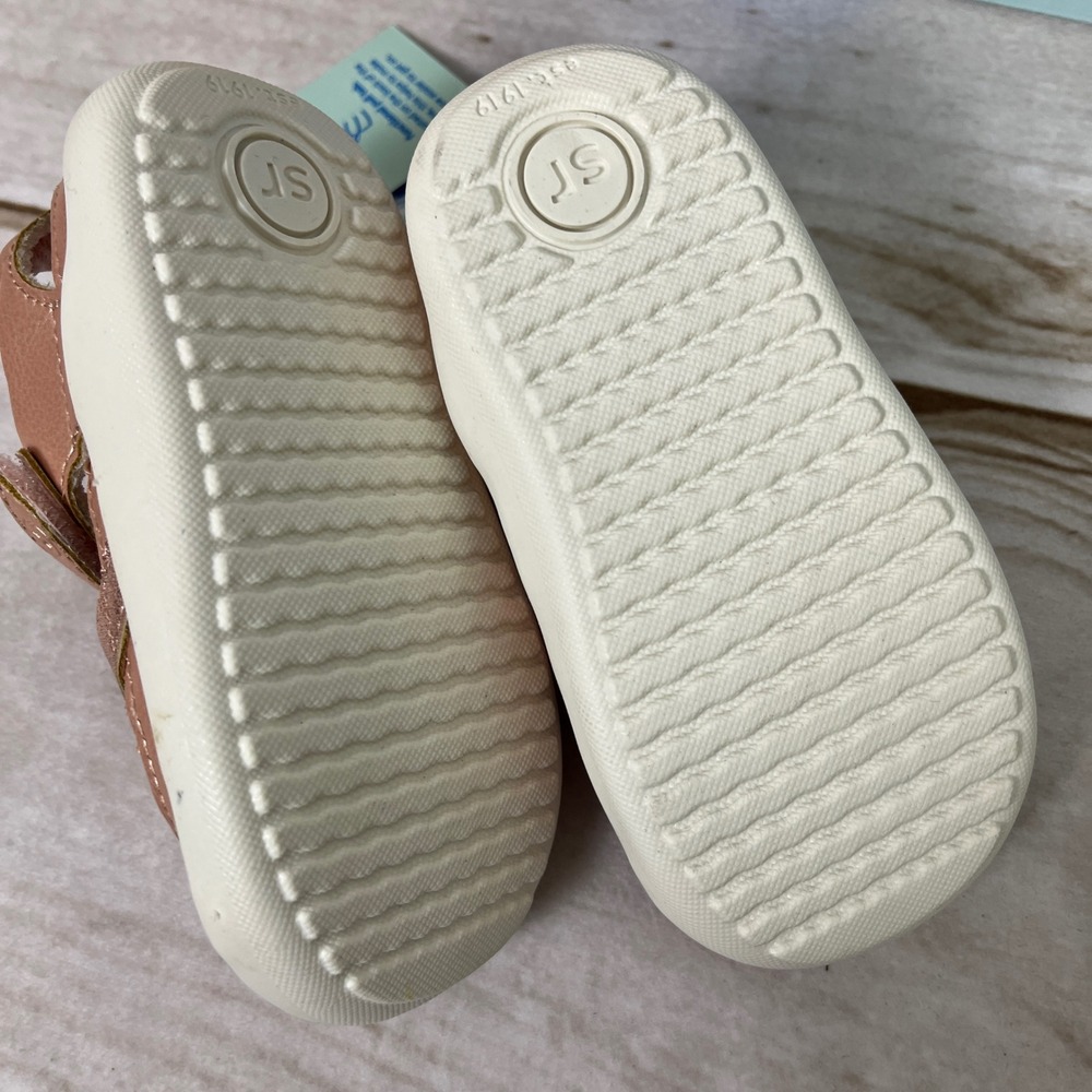 New Stride Rite Rose Gold Sparkle Mary Jane Sandals Toddler Girls Size 6 medium - Picture 3 of 6